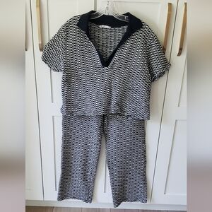 Stylish Black and White Women's Jumpsuit
